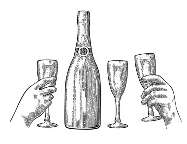 -Bir şişe şampanya patlama ve el cam tutun.