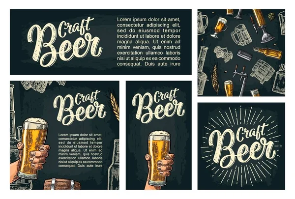 Grifo de cerveza de patrón sin costuras, clase, lata, botella y salto. — Archivo Imágenes Vectoriales