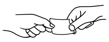 Erkek ve kadın levha çekme. Beyaz arka plan üzerinde vektör çizim