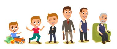 Set nesiller mans farklı çocuk dedesi için yaş.