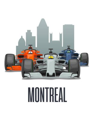CityLine Montreal ve üç yarış araba Grand Prix Amerika Birleşik Devletleri.