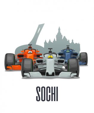 CityLine Sochi ve üç yarış araba Grand Prix Rusya