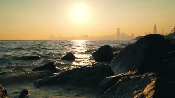 Paesaggio cinese, paesaggio della città di Shenzhen — Video Stock