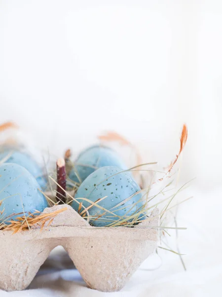 Easter blue eggs — Stock Photo, Image