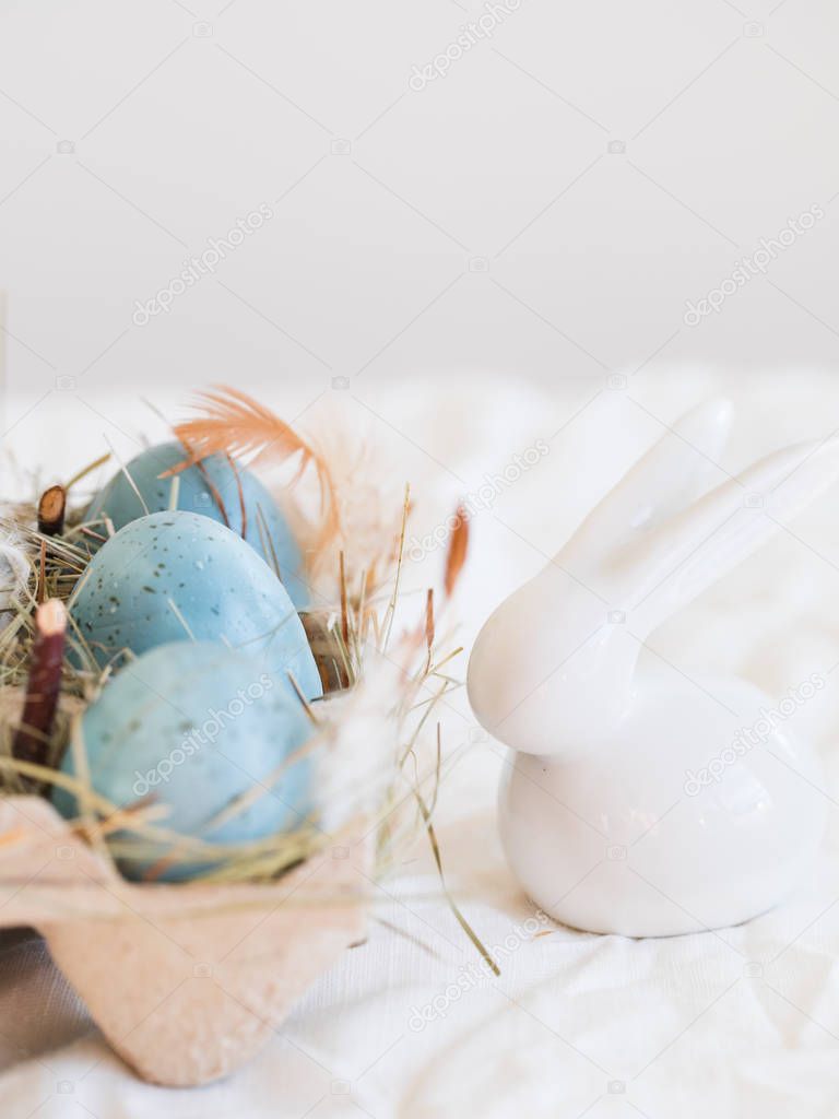 Easter blue eggs