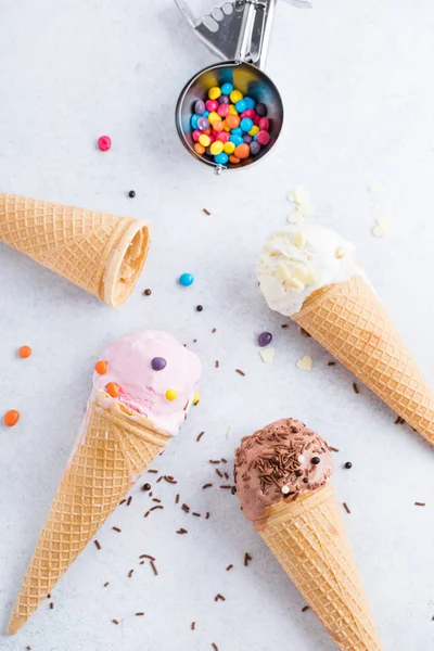 Ice cream on a table Stock Image
