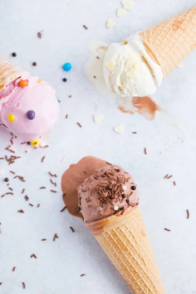 Ice cream on a table Stock Image