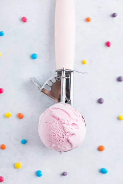 Ice cream on a table Stock Photo