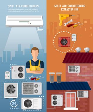 Air conditioner installment and air conditioning repair banner