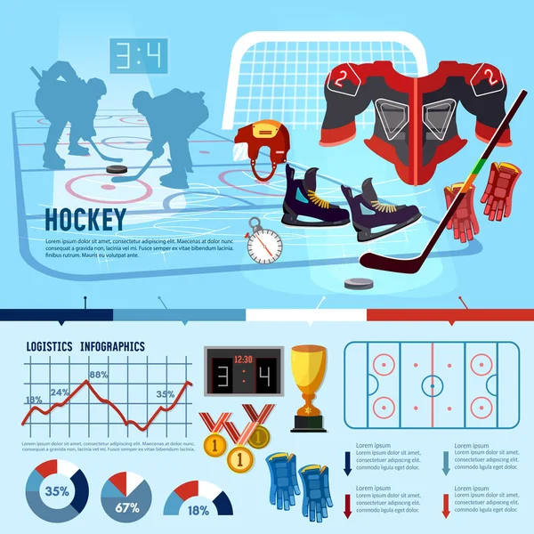 World ice hockey championship infographic, players shoots