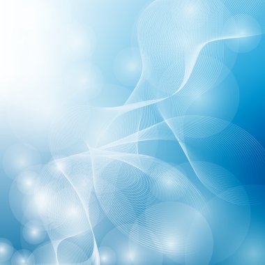 Parlak arka plan vektör çizim üzerinde soyut eğri çizgiler