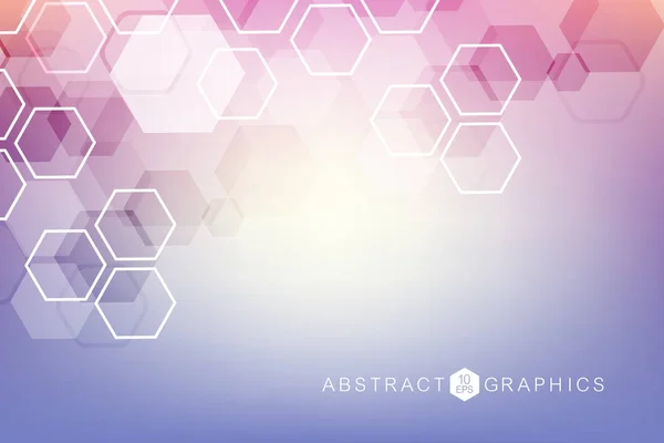 Fond abstrait géométrique avec ligne et points connectés. Structure molécule et communication. Concept scientifique pour votre design. Médecine, technologie, science. Illustration vectorielle . — Image vectorielle