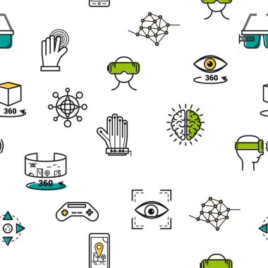 Vr simgeleri ile Seamless Modeli