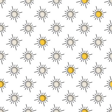 Sarı güneş ile Seamless Modeli