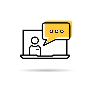 Bilgisayar ile simge teknik asistanı