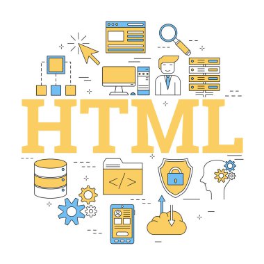 Doğrusal kavramı yuvarlak: Html
