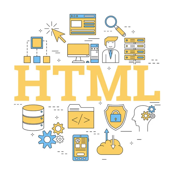 Doğrusal kavramı yuvarlak: Html