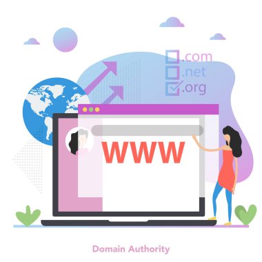 Square concept of domain authority in flat