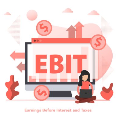 Ebit 'in vektör düz yatay bayrağı