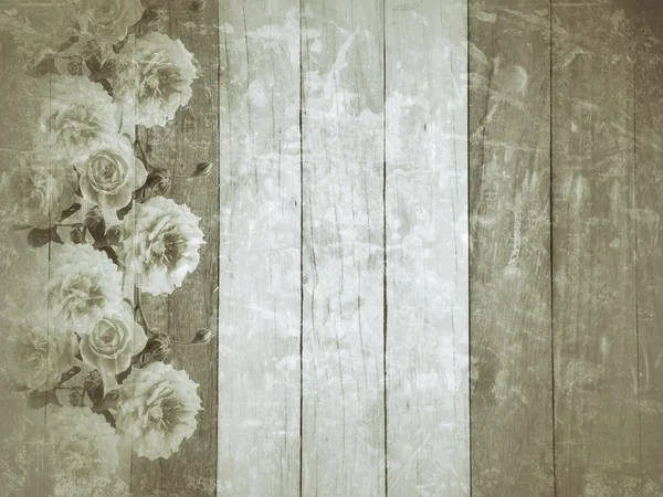Mooie roze bloem op vintage achtergrond — Stockfoto