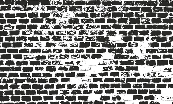 れんが造りの壁のテクスチャ。グランジ ベクトル、都市の背景。レトロなデザインの困窮の表面. — ストックベクタ