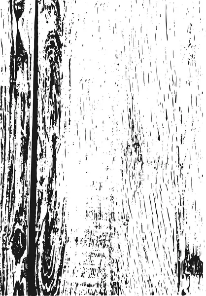 Textura de madera. Grunge vector fondo. Superposición angustiada. Superficie abstracta en blanco y negro . — Vector de stock