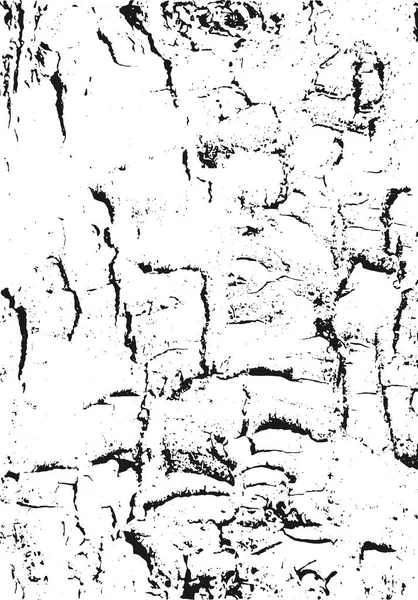 Корковая текстура. Деревянный фон. Наложение на поврежденный вектор. Черно-белая абстрактная поверхность . — стоковый вектор