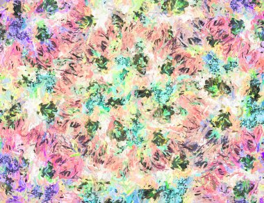 Çiçeklerle stilize arka plan deseni