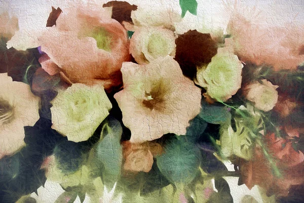 背景の様式化された花束 — ストック写真