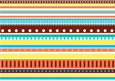 çizgilerle renk deseni