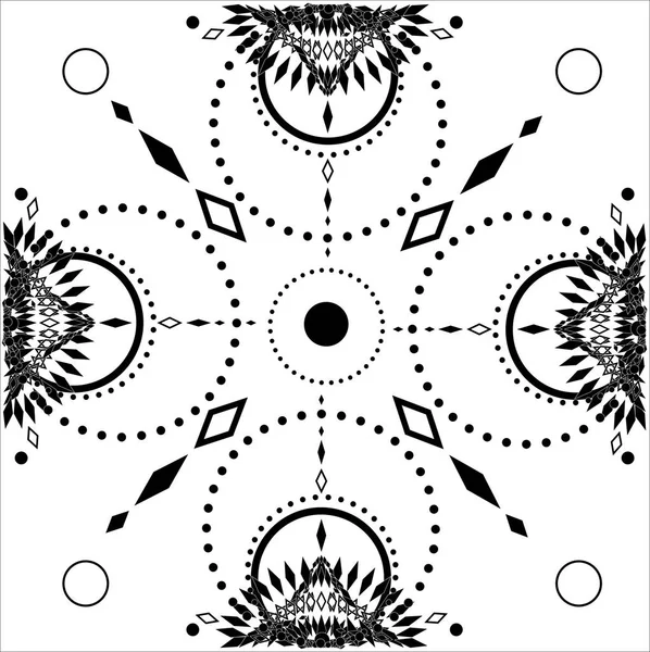 Okrasné kulaté kruhové pole — Stockový vektor
