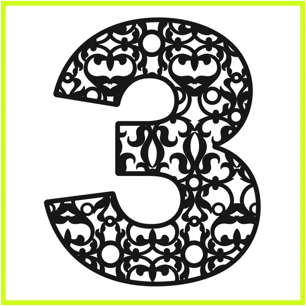 Üç numaralı vektör lazer kesim