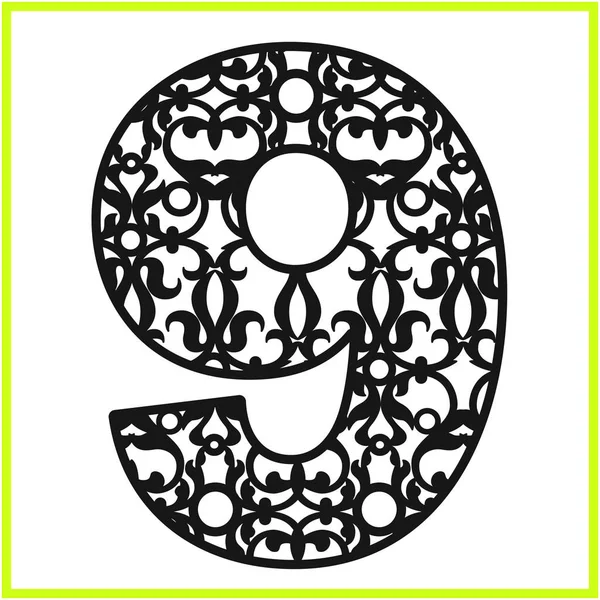 Dokuz numaralı vektör lazer kesim