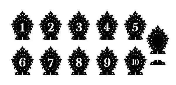 Rakamlarla masada Vintage standı