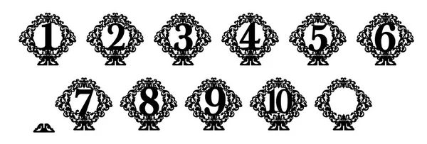 Rakamlarla masada Vintage standı