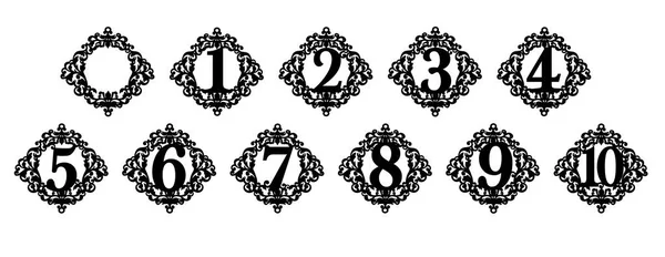 Rakamlarla masada Vintage standı