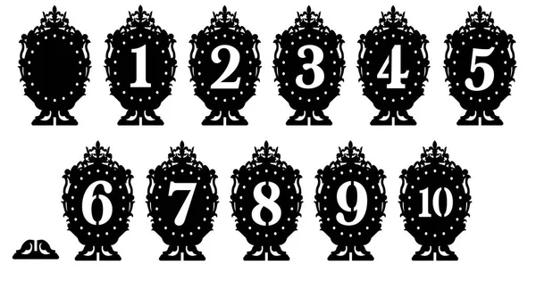 Rakamlarla masada Vintage standı