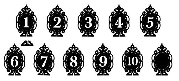 Rakamlarla masada Vintage standı