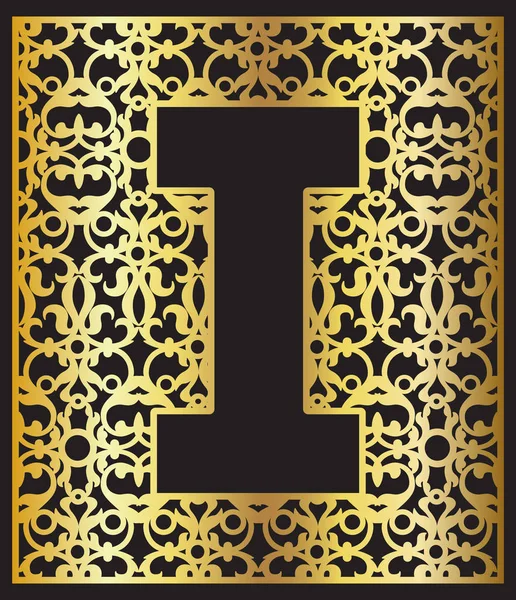 Stilize siyah harf ben altın ile süsleme.