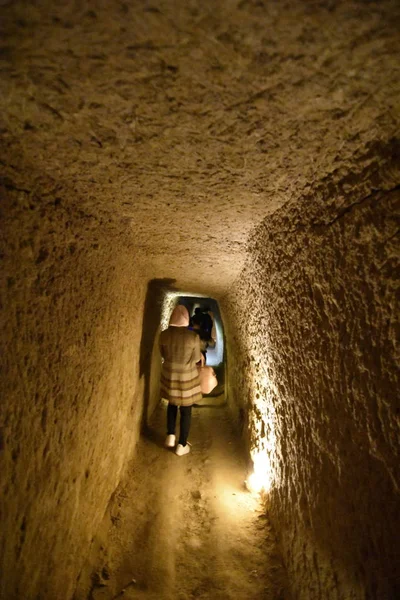 Noushabad och antika underground city, Aran va Bidol, Kashan, Esfahan, Iran, anses 23 mars 2017, vara en av mästerverk i arkitektur. — Stockfoto