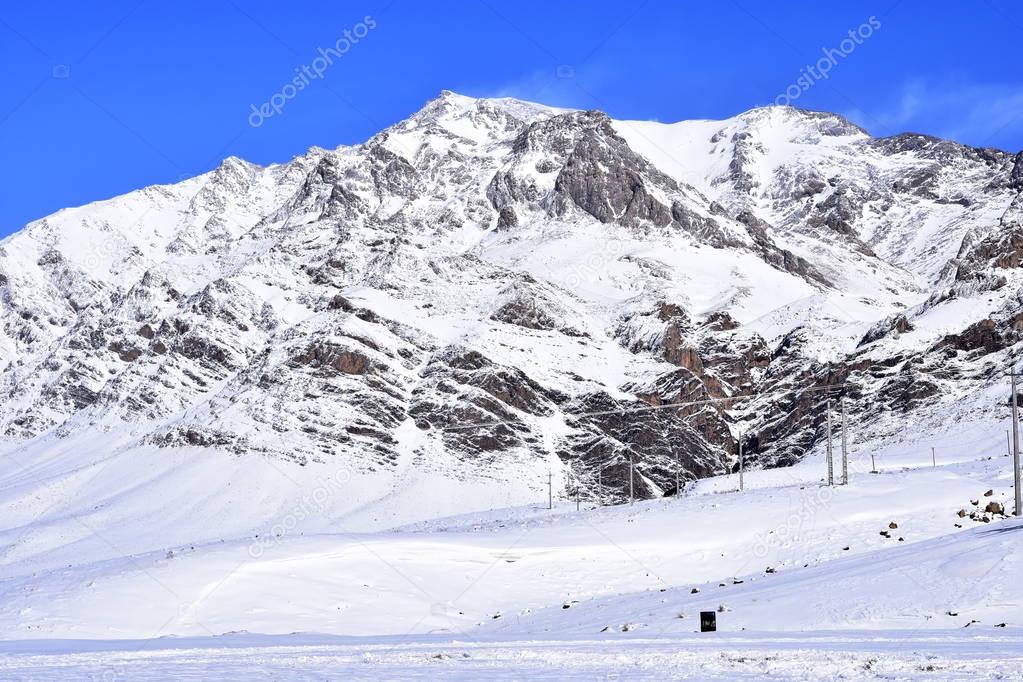 Barf Anbar, Fereydunshahr ski resort, Esfahan, Iran in the spring time