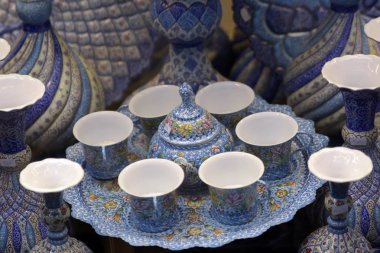 Esfahan, Isfahan Kapalıçarşı, Nakş-ı Cihan Meydanı, esfahan, Iran yapılan el sanatları