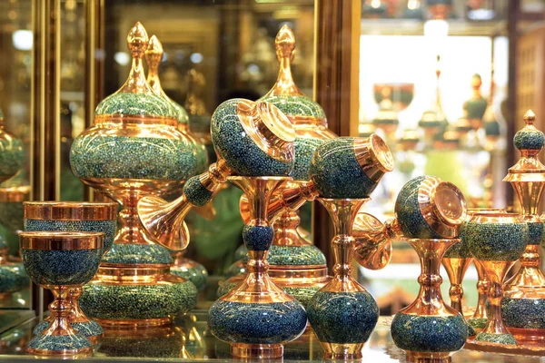 Artesanato fabricado em Esfahan, Isfahan Grand Bazaar, Naqsh-e Jahan Square, esfahan, Irão — Fotografia de Stock