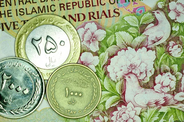 クローズ アップ イラン紙幣や通貨、リアル、イラン ・ イスラム共和国 — ストック写真