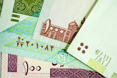 Yakın çekim İran banknot ve para birimi, Rials, Iran İslam Cumhuriyeti