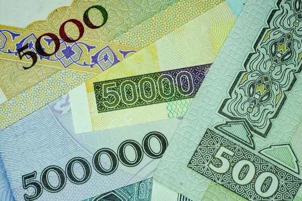 Yakın çekim İran banknot ve para birimi, Rials, Iran İslam Cumhuriyeti