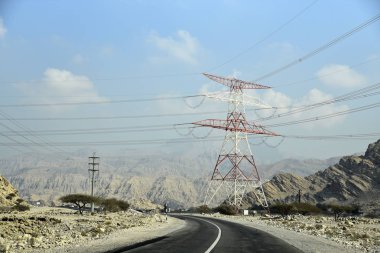Yol Jais dağlara, Jebel Jais, Ras Al Khaimah, Birleşik Arap 