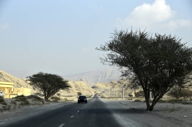 Yol Jais dağlara, Jebel Jais, Ras Al Khaimah, Birleşik Arap 