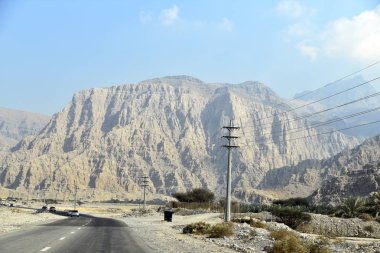 Yol Jais dağlara, Jebel Jais, Ras Al Khaimah, Birleşik Arap 