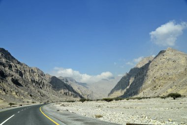 Yol Jais dağlara, Jebel Jais, Ras Al Khaimah, Birleşik Arap 